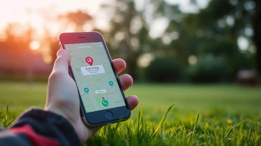 Geofencing feature on a mobile app, alerting parents when kids leave safe zones.